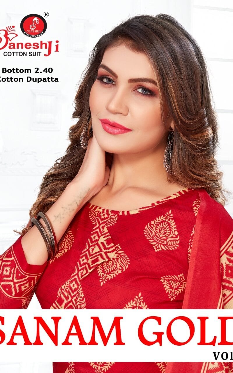 Ganeshji Sanam Gold Vol 1 Wholesale Cotton Dress Material