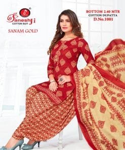 Ganeshji Sanam Gold Vol 1 Wholesale Cotton Dress Material