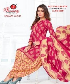 Ganeshji Sanam Gold Vol 1 Wholesale Cotton Dress Material