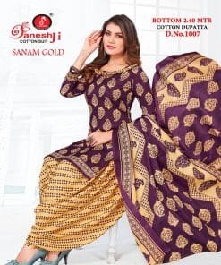 Ganeshji Sanam Gold Vol 1 Wholesale Cotton Dress Material