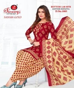 Ganeshji Sanam Gold Vol 1 Wholesale Cotton Dress Material