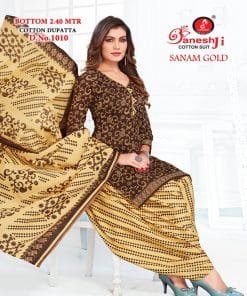 Ganeshji Sanam Gold Vol 1 Wholesale Cotton Dress Material