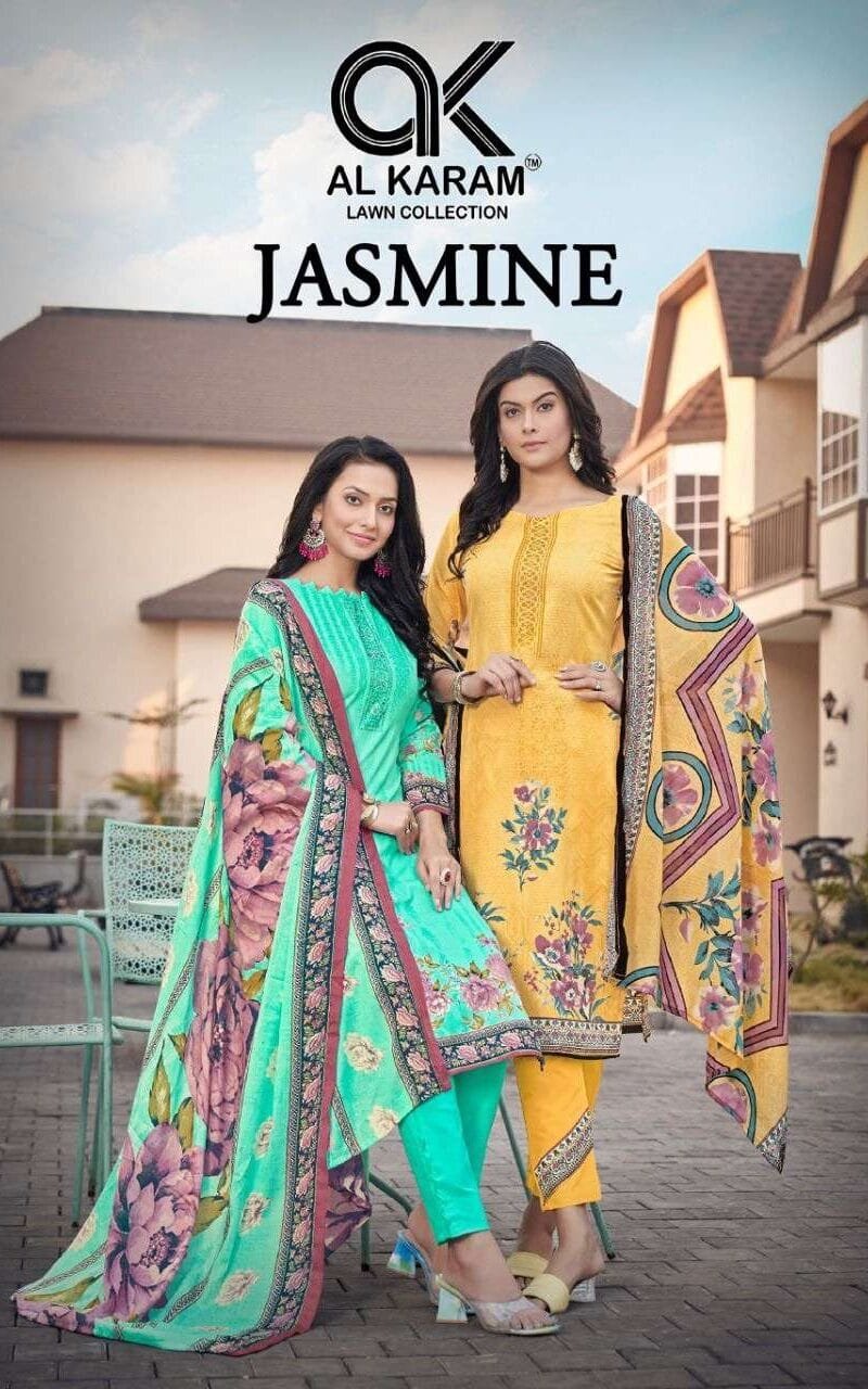 Jasmine Vol 1 Al Karam Wholesale Cotton Dress Material