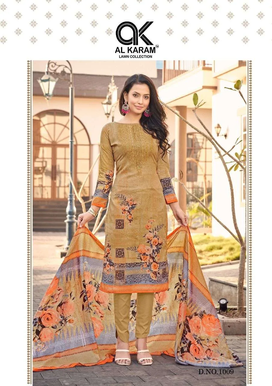 Jasmine Vol 1 Al Karam Wholesale Cotton Dress Material