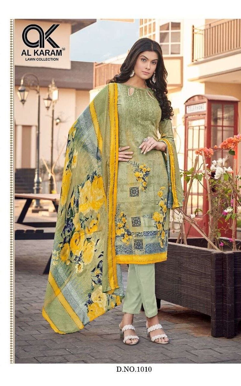 Jasmine Vol 1 Al Karam Wholesale Cotton Dress Material