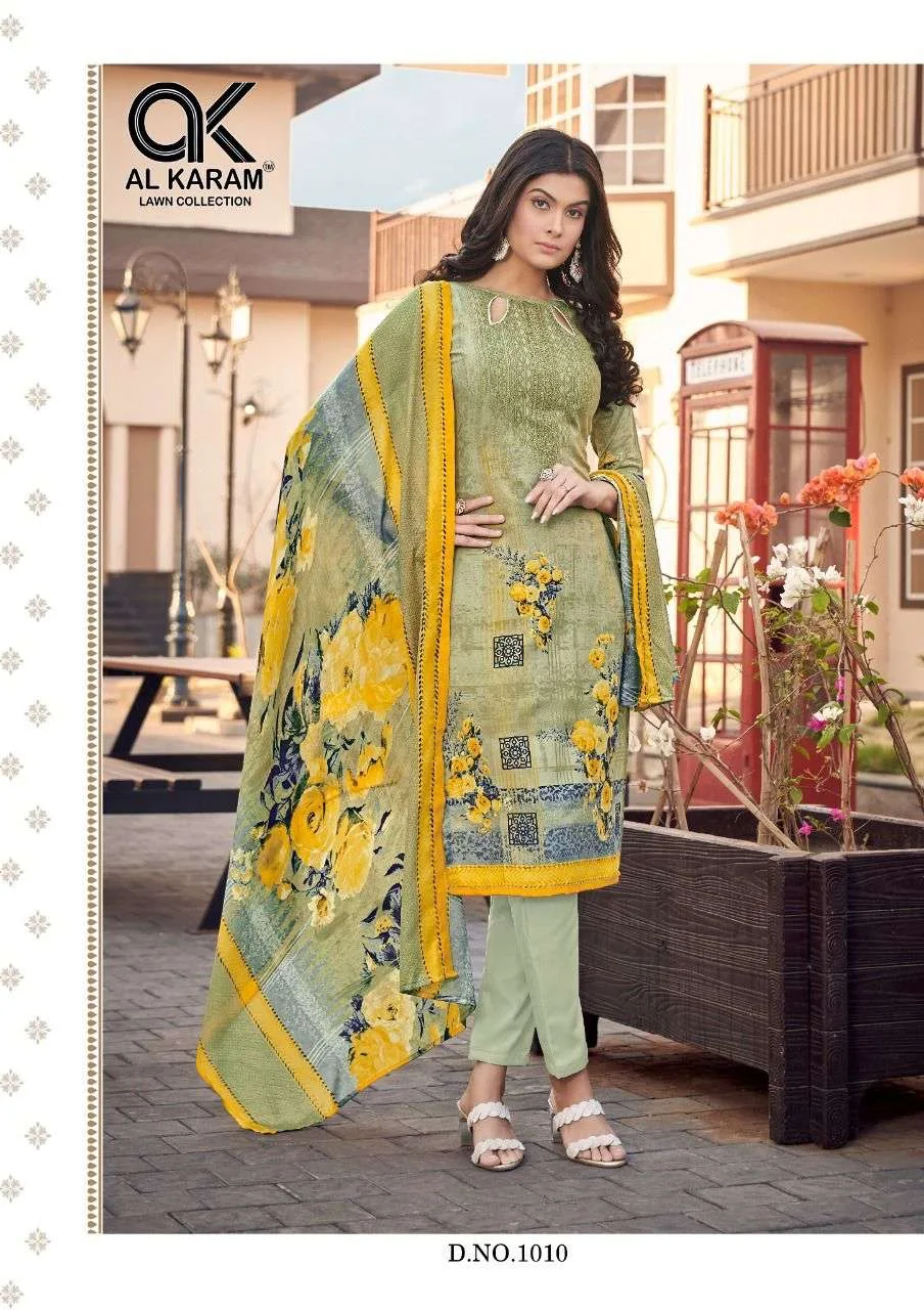 Jasmine Vol 1 Al Karam Wholesale Cotton Dress Material