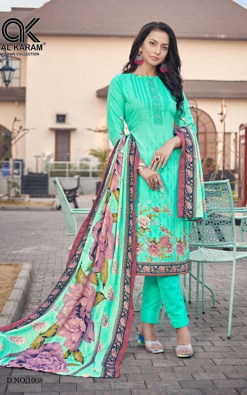 Jasmine Vol 1 Al Karam Wholesale Cotton Dress Material