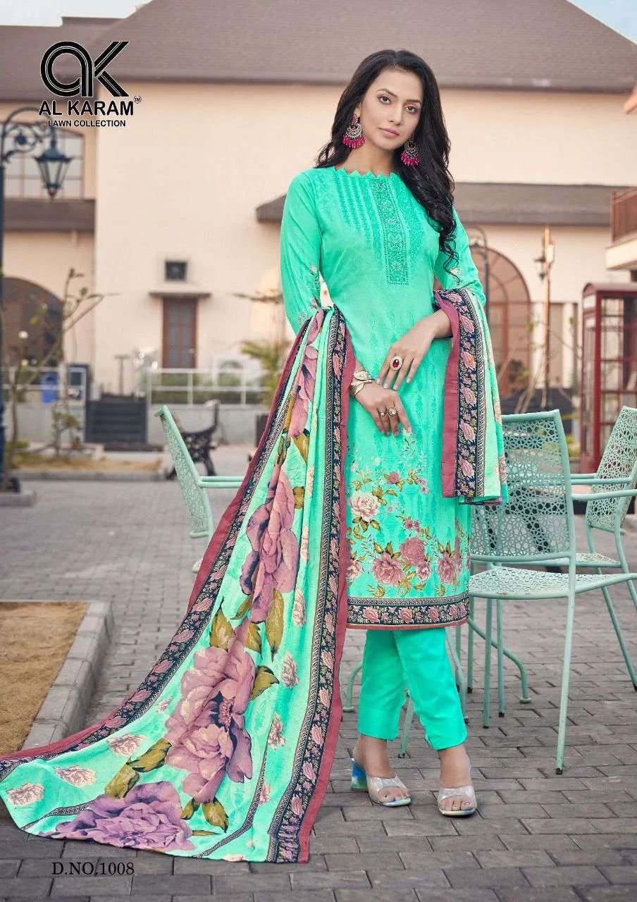 Jasmine Vol 1 Al Karam Wholesale Cotton Dress Material