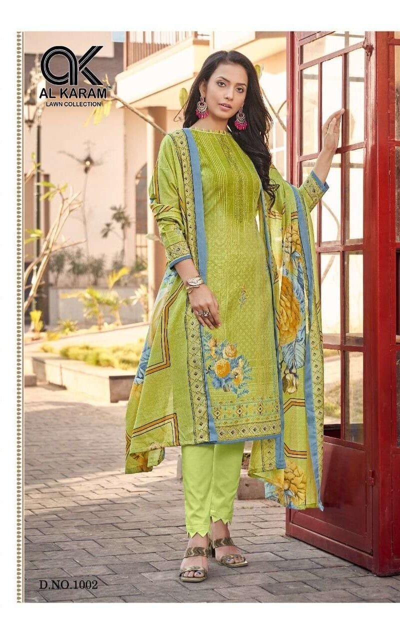 Jasmine Vol 1 Al Karam Wholesale Cotton Dress Material