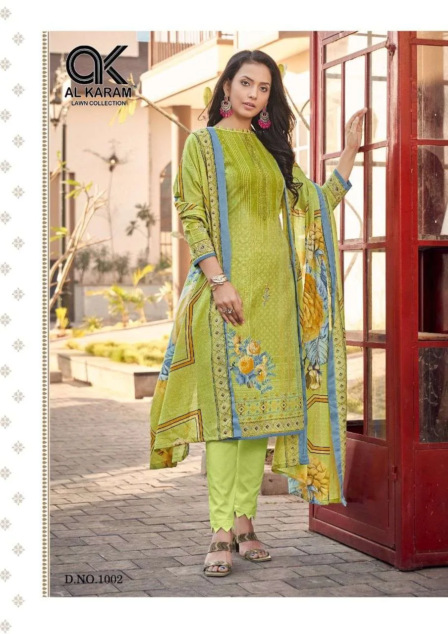 Jasmine Vol 1 Al Karam Wholesale Cotton Dress Material