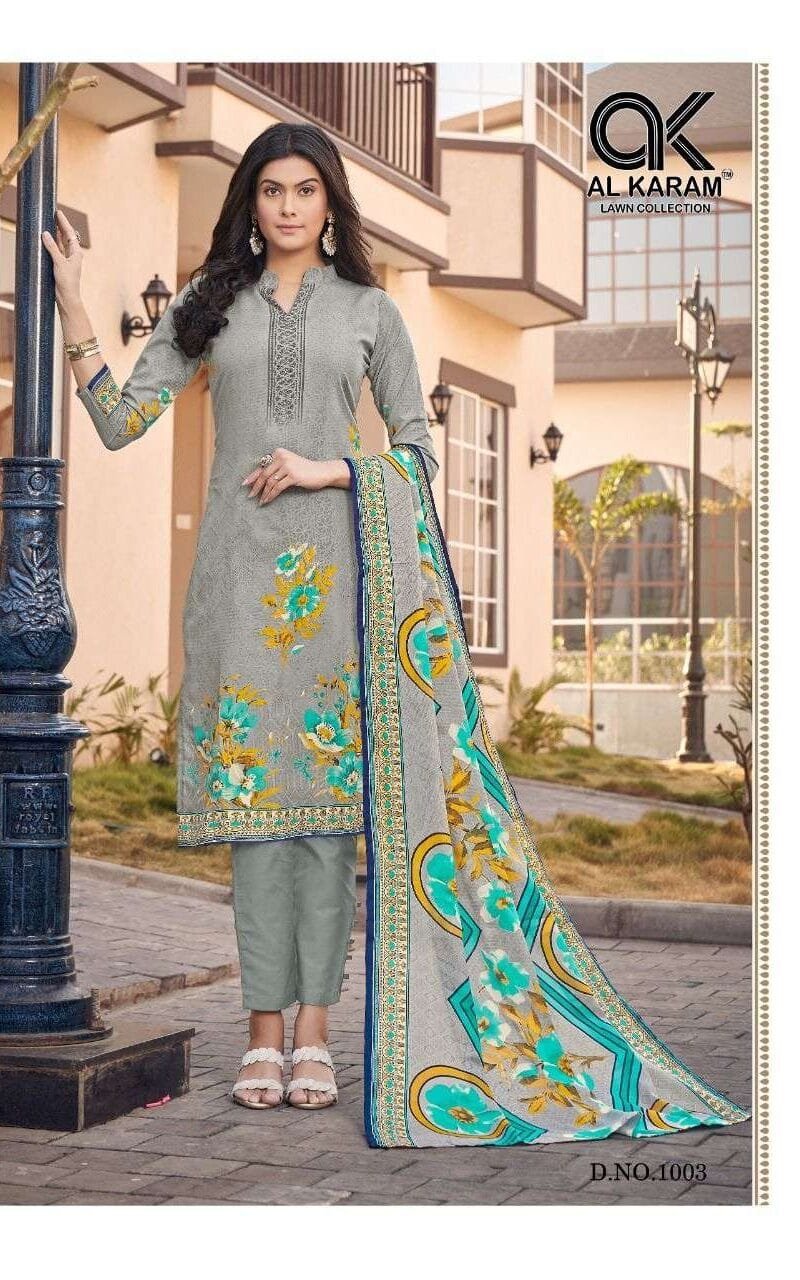 Jasmine Vol 1 Al Karam Wholesale Cotton Dress Material