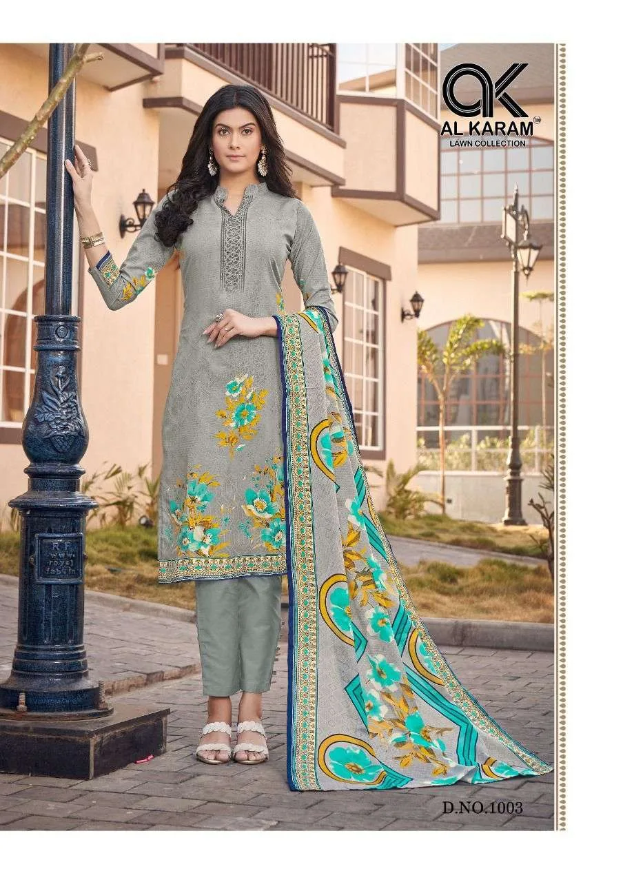 Jasmine Vol 1 Al Karam Wholesale Cotton Dress Material