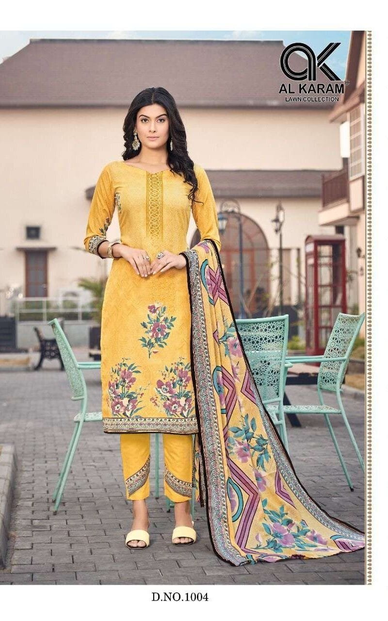 Jasmine Vol 1 Al Karam Wholesale Cotton Dress Material