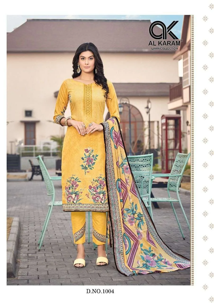 Jasmine Vol 1 Al Karam Wholesale Cotton Dress Material