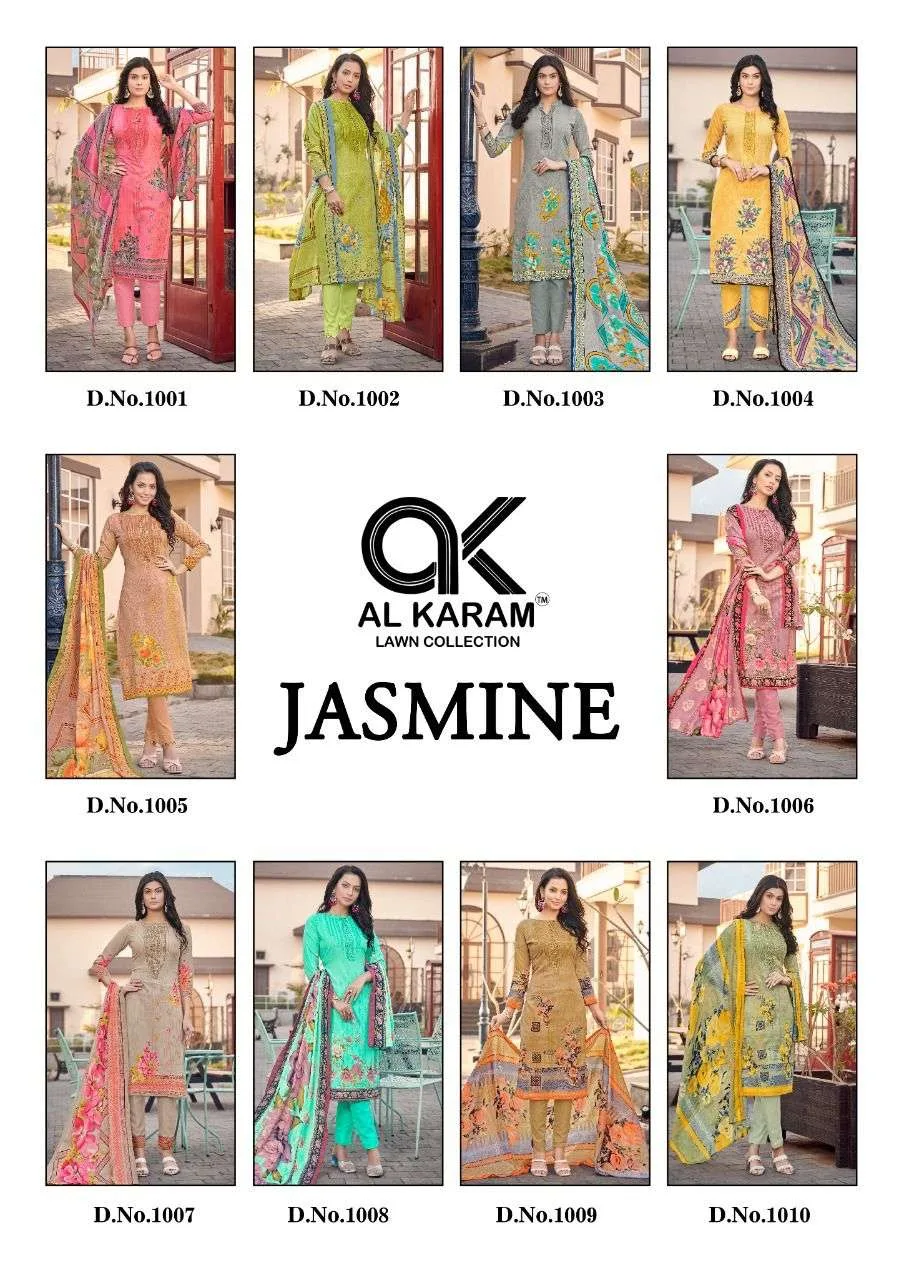 Jasmine Vol 1 Al Karam Wholesale Cotton Dress Material