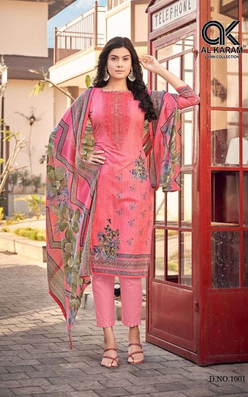 Jasmine Vol 1 Al Karam Wholesale Cotton Dress Material