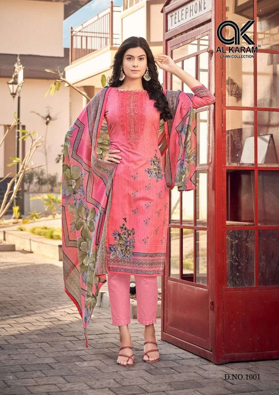 Jasmine Vol 1 Al Karam Wholesale Cotton Dress Material