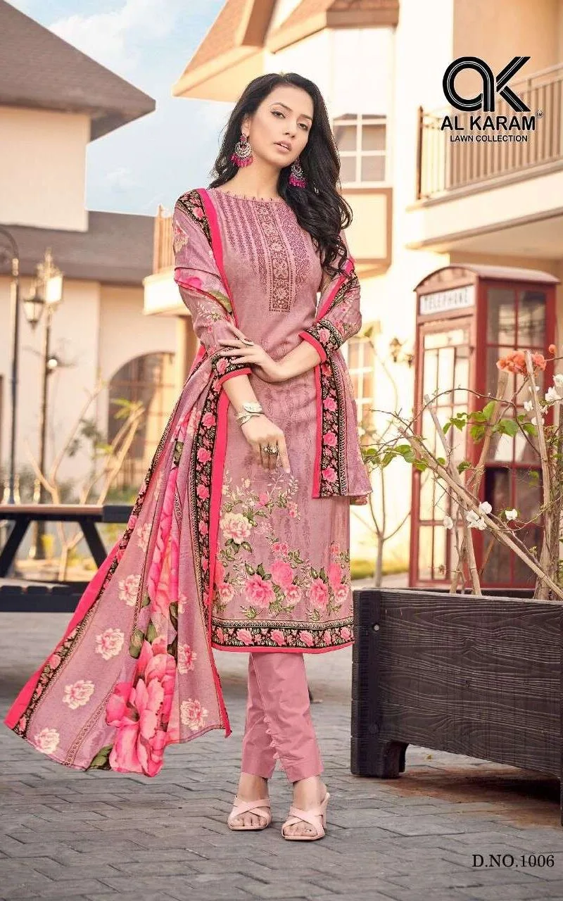 Jasmine Vol 1 Al Karam Wholesale Cotton Dress Material