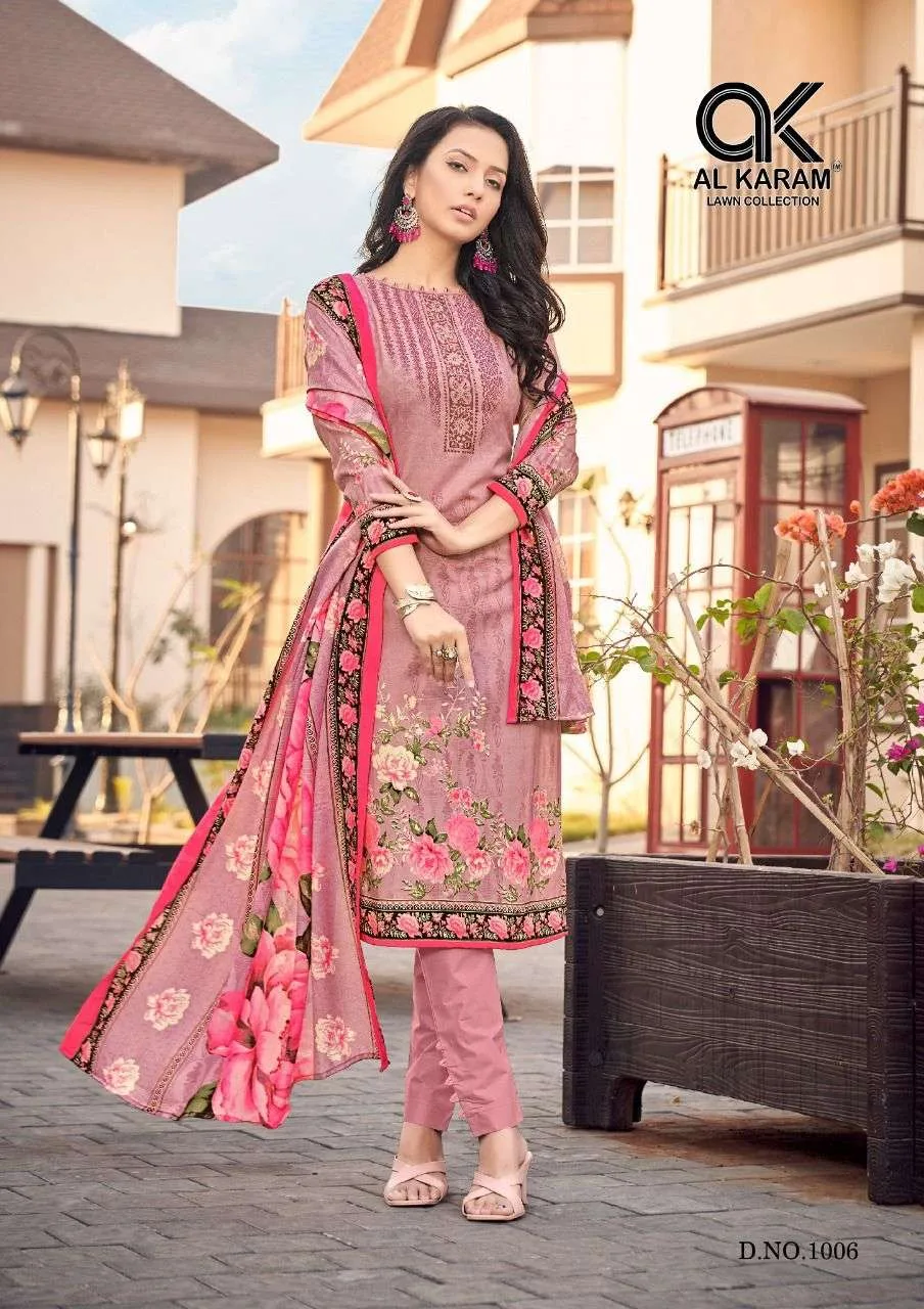 Jasmine Vol 1 Al Karam Wholesale Cotton Dress Material
