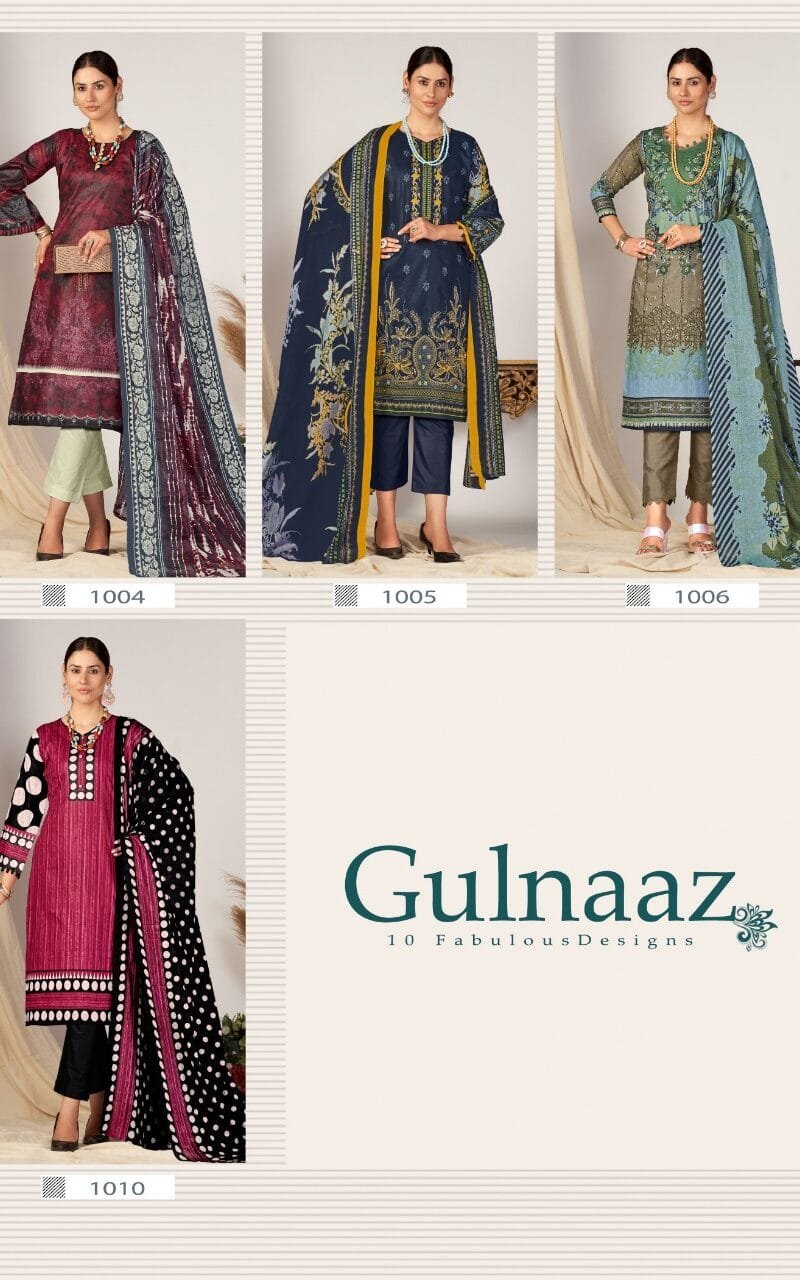 Kiana Fab Gulnaaz Vol 1 Wholesale Cotton Dress Material