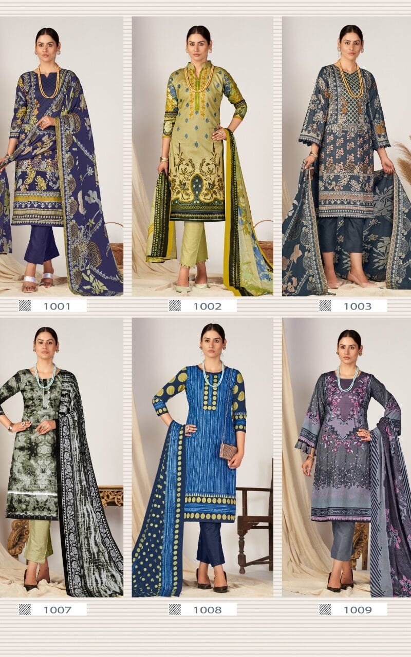 Kiana Fab Gulnaaz Vol 1 Wholesale Cotton Dress Material