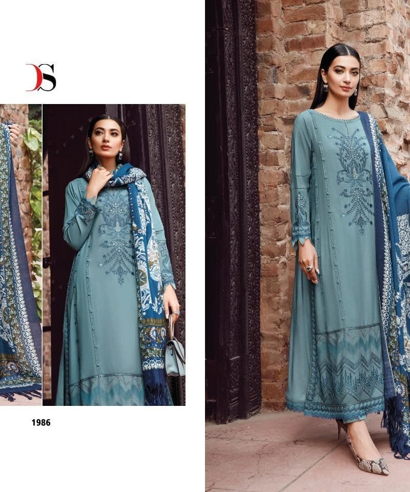 Maria B Embroidered Lawn Deepsy Suits Pakistani Salwar Suits