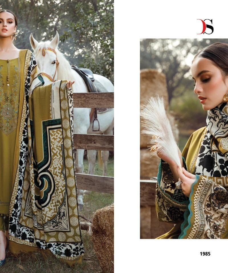 Maria B Embroidered Lawn Deepsy Suits Pakistani Salwar Suits