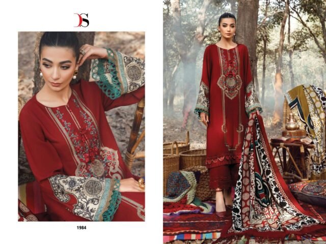 Maria B Embroidered Lawn Deepsy Suits Pakistani Salwar Suits
