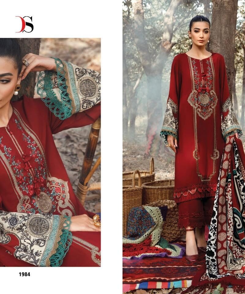 Maria B Embroidered Lawn Deepsy Suits Pakistani Salwar Suits