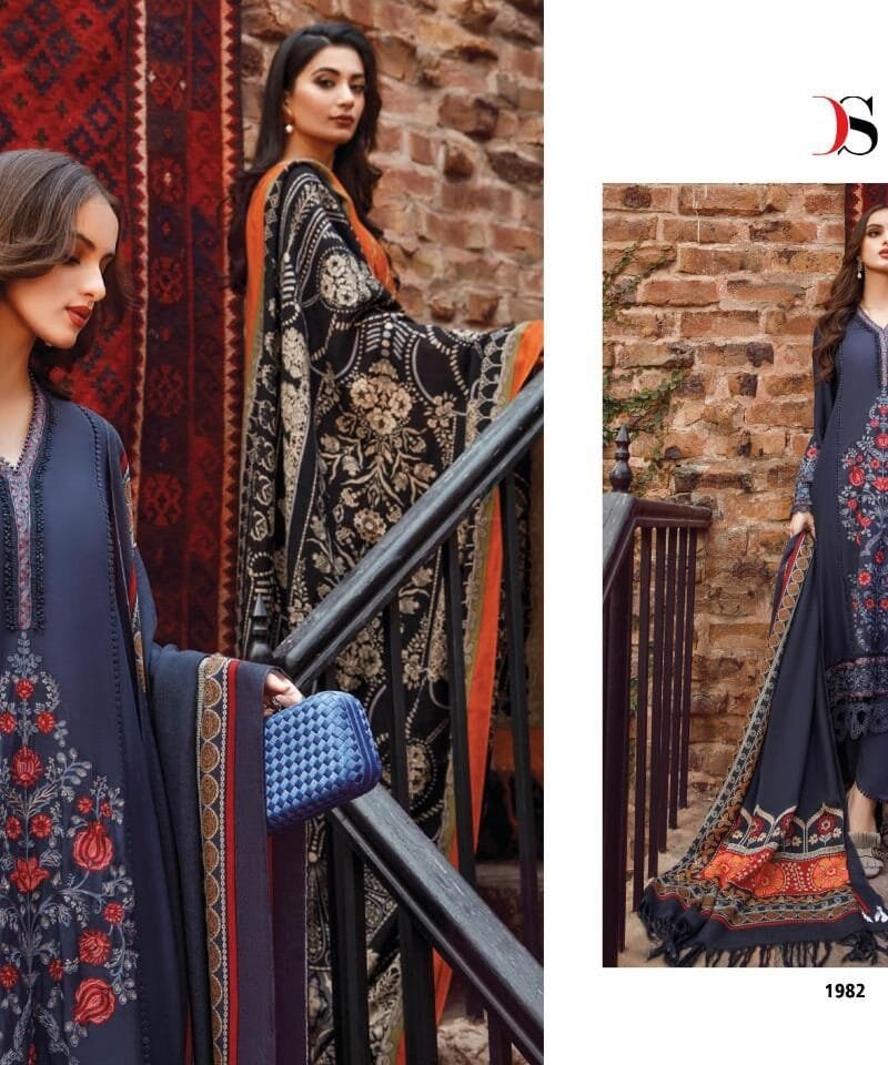 Maria B Embroidered Lawn Deepsy Suits Pakistani Salwar Suits