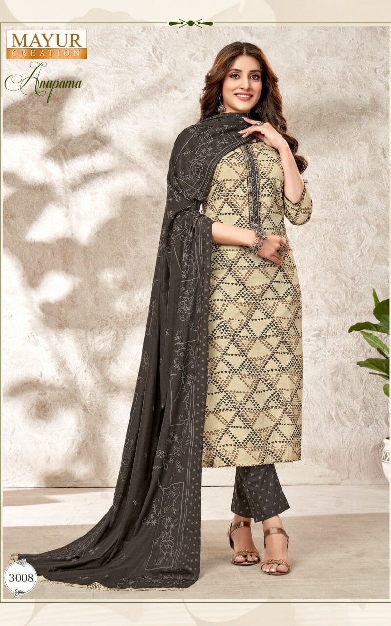 Mayur Anupama Vol 3 Wholesale Cotton Dress Material