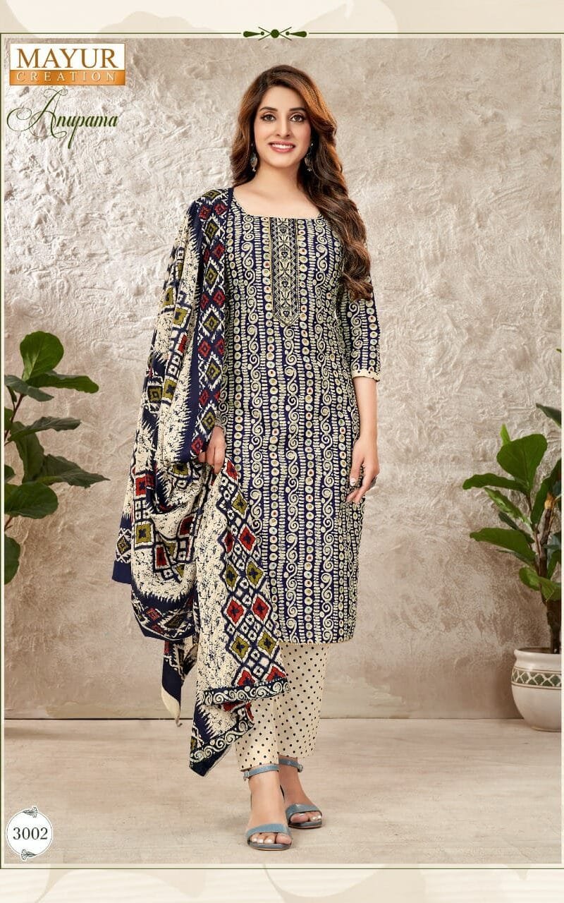 Mayur Anupama Vol 3 Wholesale Cotton Dress Material