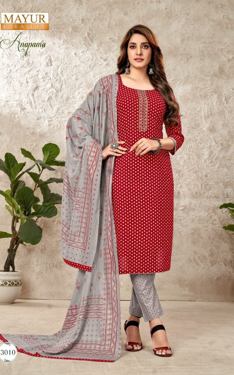 Mayur Anupama Vol 3 Wholesale Cotton Dress Material