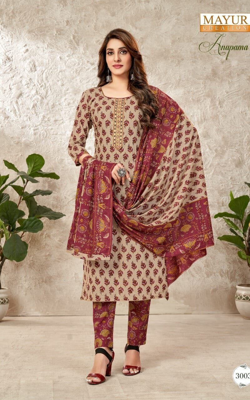 Mayur Anupama Vol 3 Wholesale Cotton Dress Material