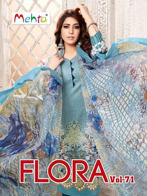 Mehta Flora Vol 71 Wholesale Cotton Dress Material