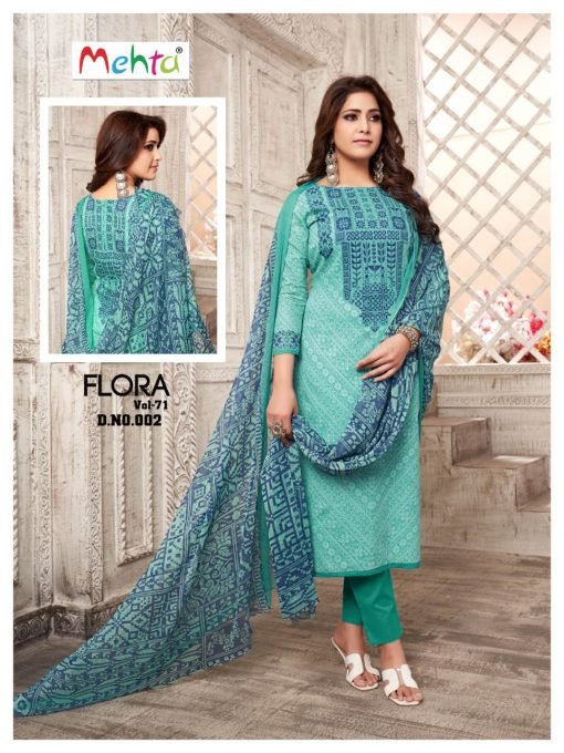 Mehta Flora Vol 71 Wholesale Cotton Dress Material