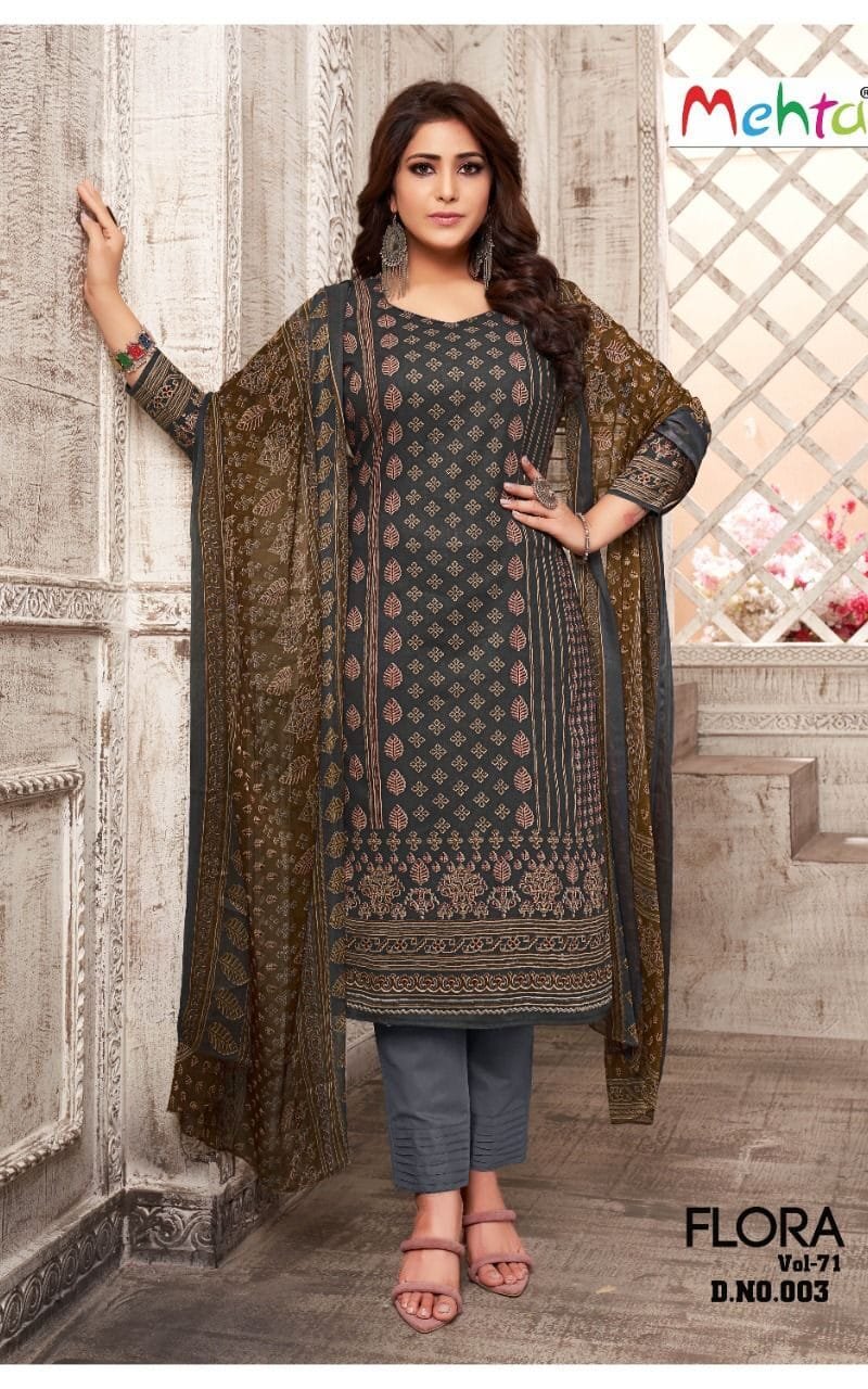 Mehta Flora Vol 71 Wholesale Cotton Dress Material