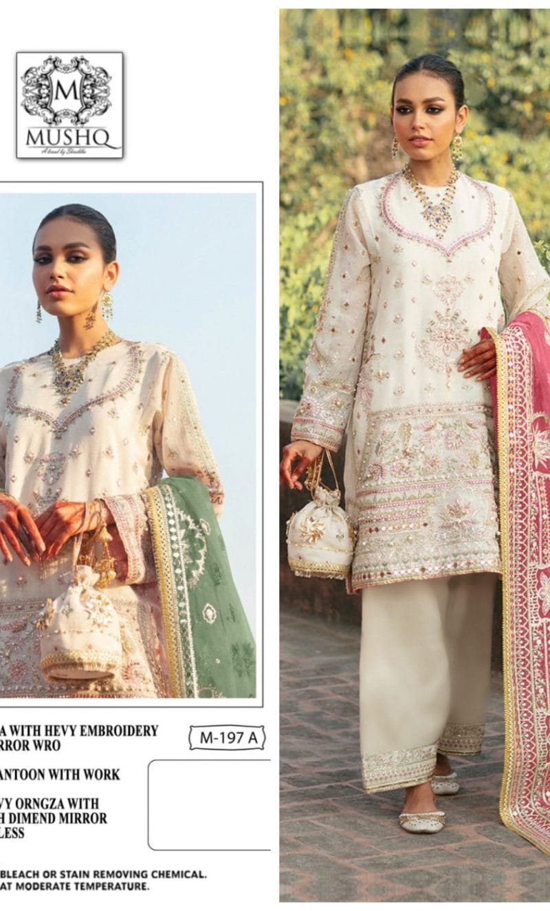 Mushq D No M 197 Wholesale Cotton Dress Material