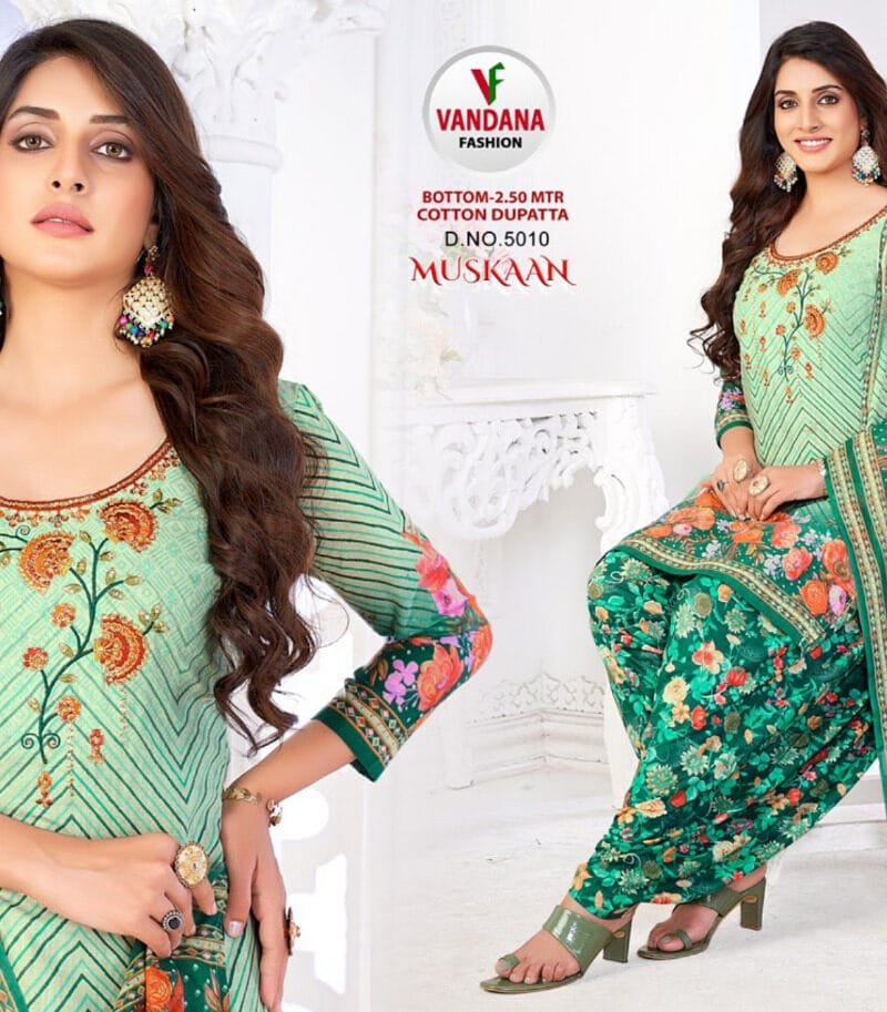 Muskan Vol 5 Vandana Fashion Wholesale Cotton Dress Material