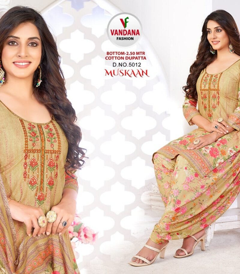 Muskan Vol 5 Vandana Fashion Wholesale Cotton Dress Material