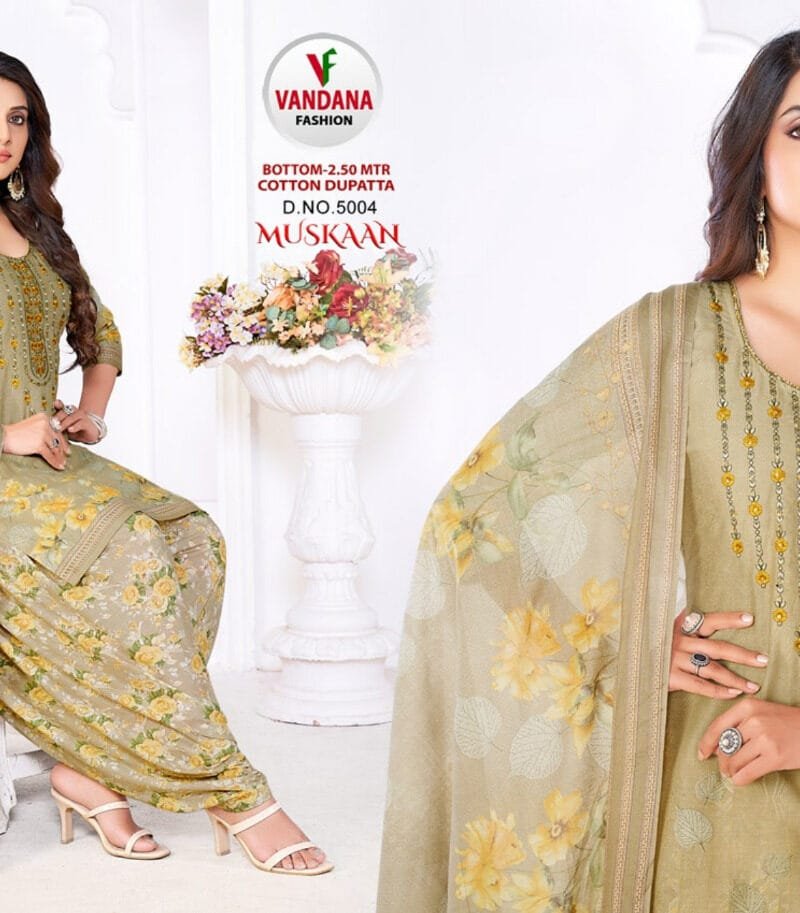 Muskan Vol 5 Vandana Fashion Wholesale Cotton Dress Material