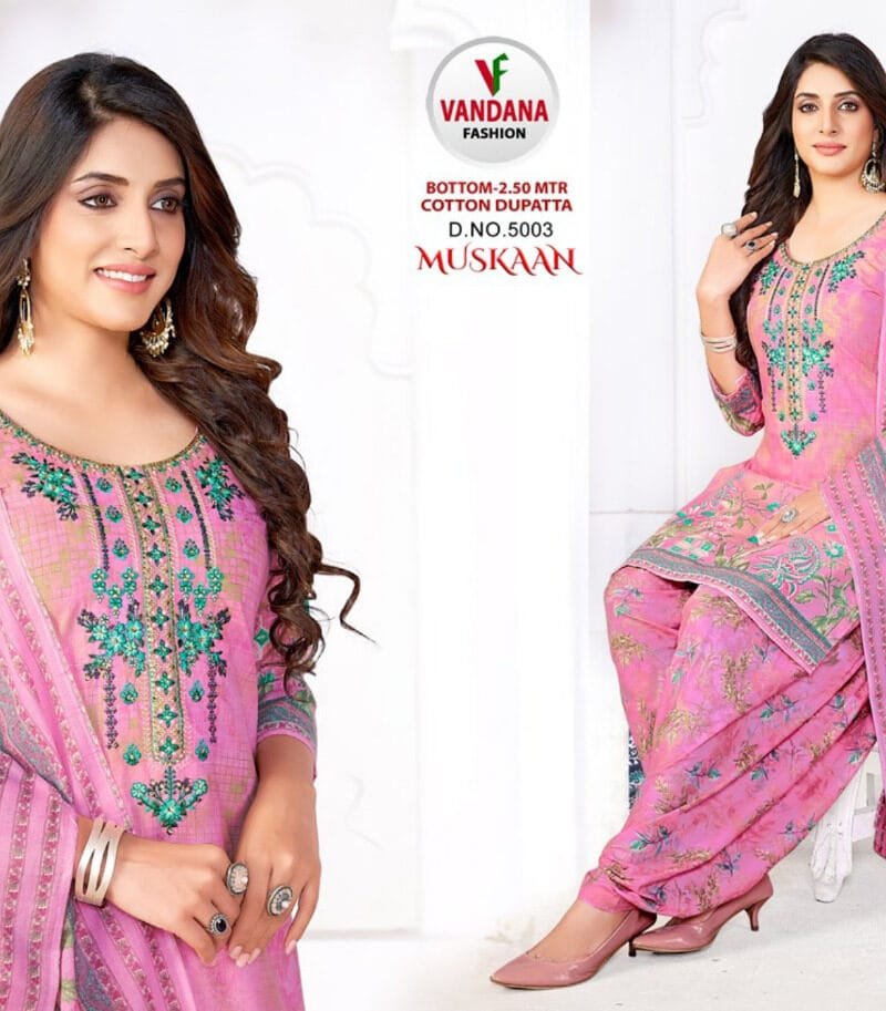 Muskan Vol 5 Vandana Fashion Wholesale Cotton Dress Material