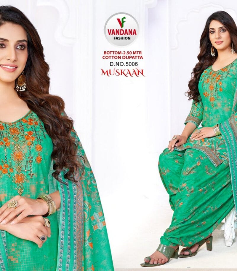 Muskan Vol 5 Vandana Fashion Wholesale Cotton Dress Material