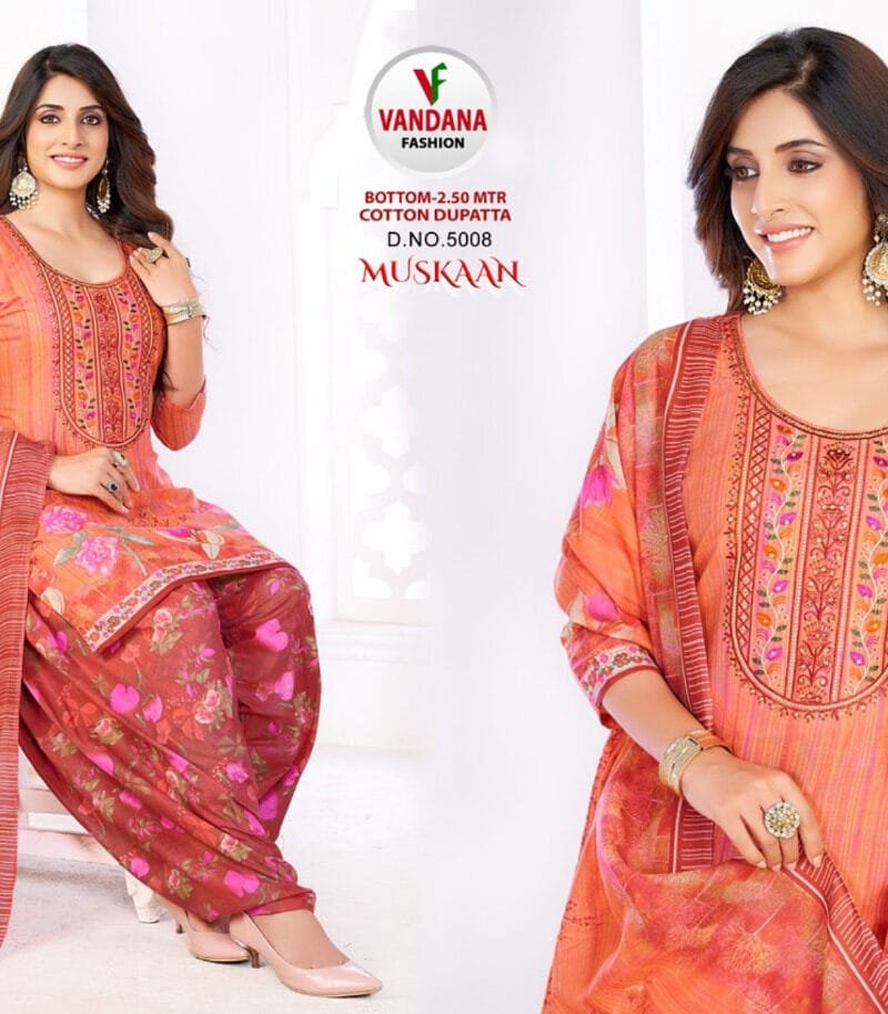 Muskan Vol 5 Vandana Fashion Wholesale Cotton Dress Material