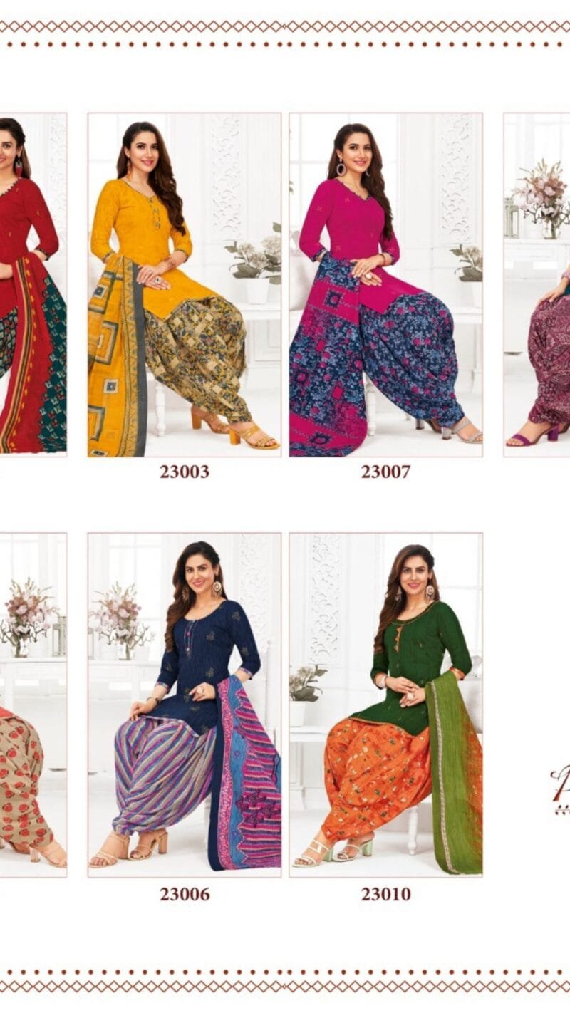 Patiala Kudi Vol 23 Suryajyoti Wholesale Cotton Dress Material