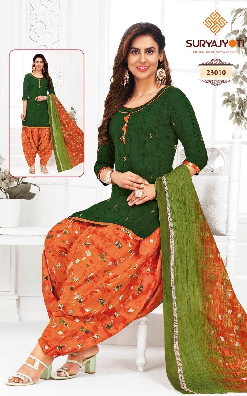 Patiala Kudi Vol 23 Suryajyoti Wholesale Cotton Dress Material