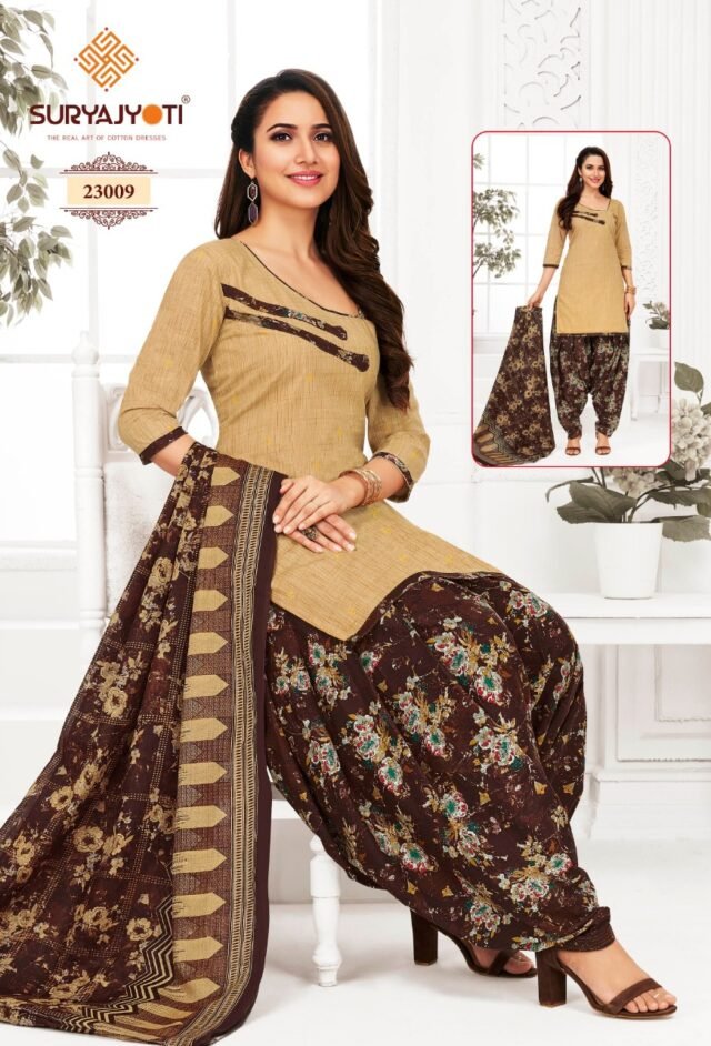 Patiala Kudi Vol 23 Suryajyoti Wholesale Cotton Dress Material