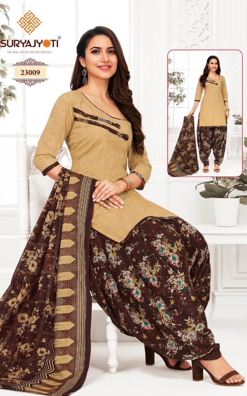 Patiala Kudi Vol 23 Suryajyoti Wholesale Cotton Dress Material