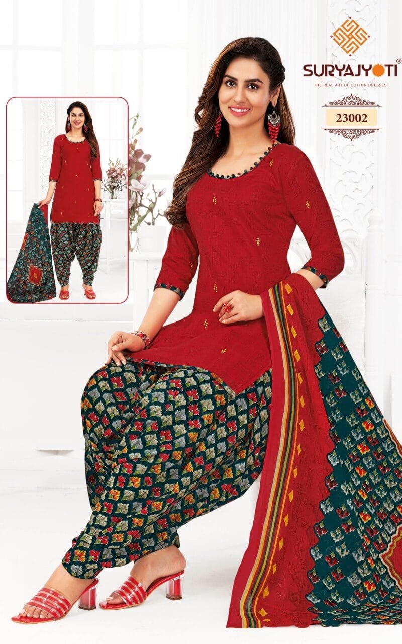 Patiala Kudi Vol 23 Suryajyoti Wholesale Cotton Dress Material