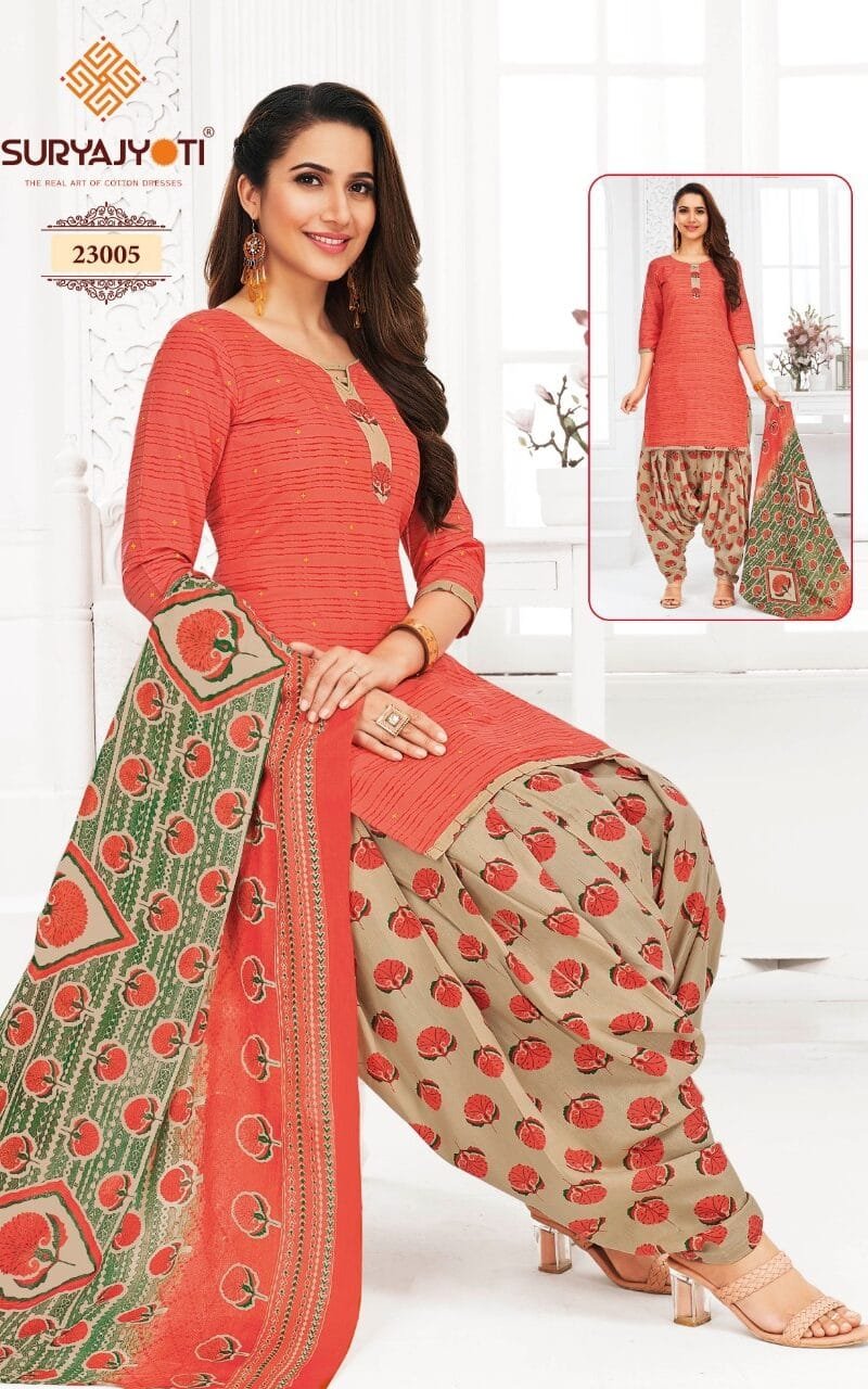 Patiala Kudi Vol 23 Suryajyoti Wholesale Cotton Dress Material